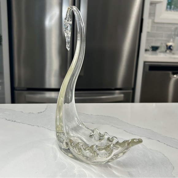 Vintage Pre-War Whitefriars Glass Art Swan - England - Picture 10 of 11